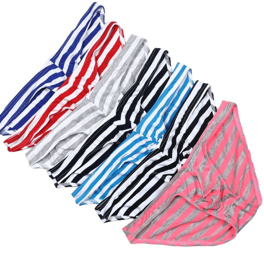 5 Pack Classic Striped Bikini Briefs | dmunderwear
