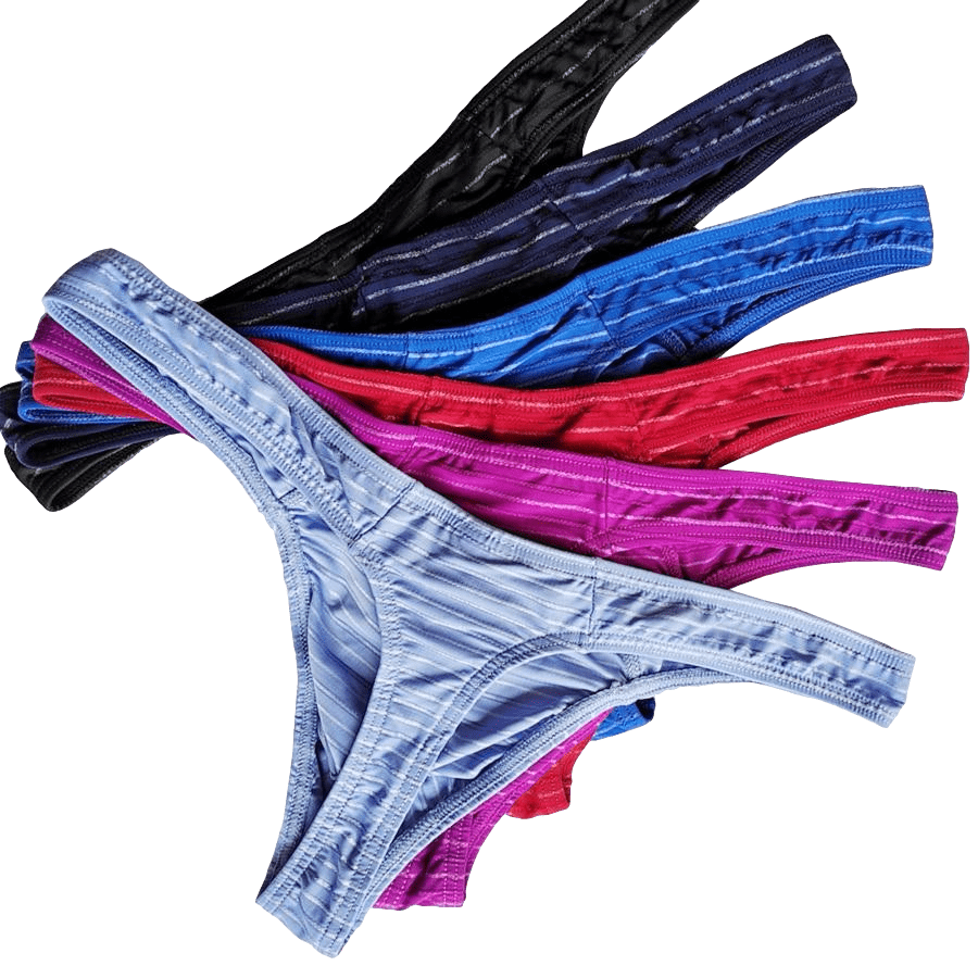 5 Pack Light Striped Thong | dmunderwear