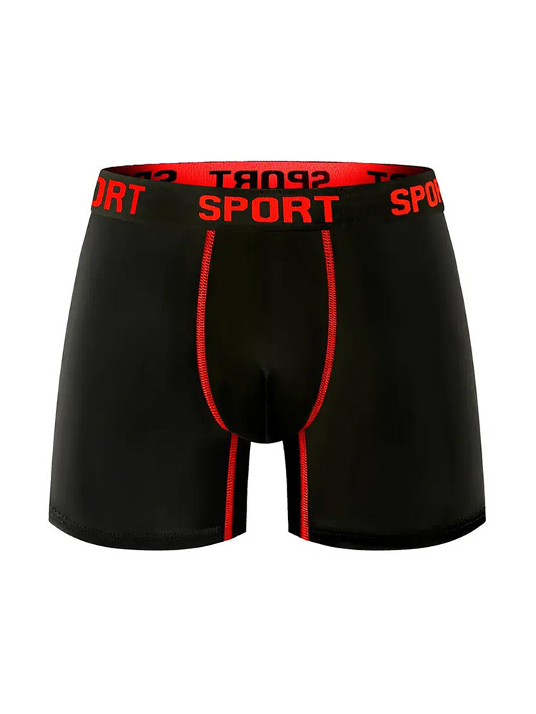 5 Pack Men's Extended Length Seamless Comfort Sporty Cut Odor-Control Boxers Briefs | dmunderwear detail image 10