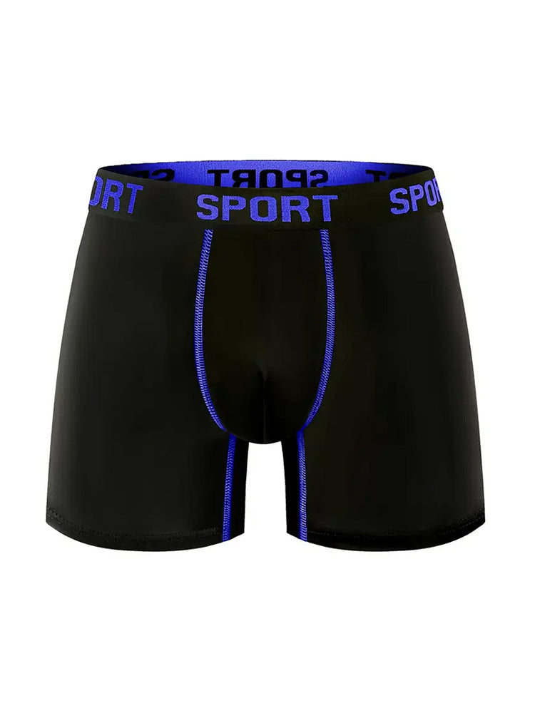 5 Pack Men's Extended Length Seamless Comfort Sporty Cut Odor-Control Boxers Briefs | dmunderwear detail image 11