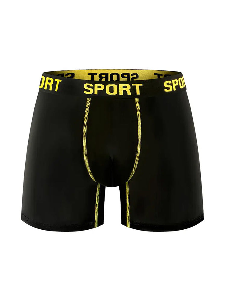 5 Pack Men's Extended Length Seamless Comfort Sporty Cut Odor-Control Boxers Briefs | dmunderwear detail image 9