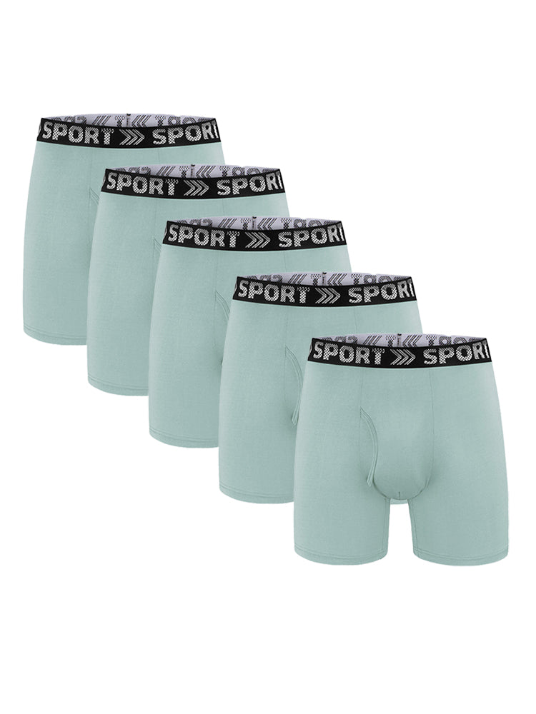 5 Pack Men's Fly Opening All-Day Freshness Zero-Irritation Snug Fit Comfy Boxers Briefs | dmunderwear detail image 10