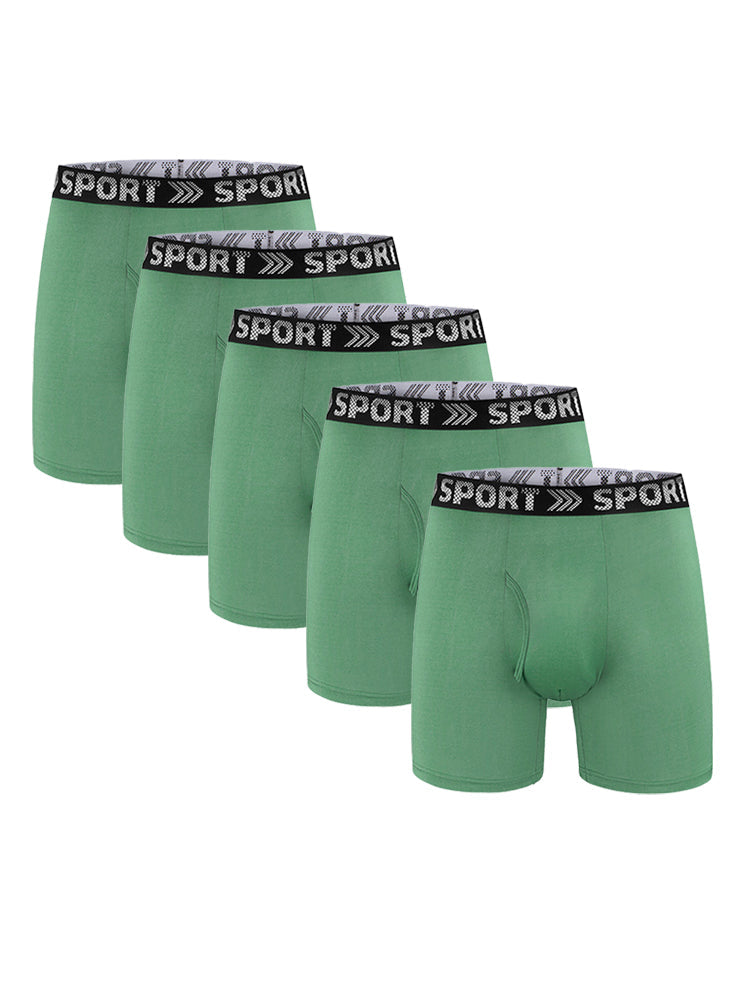 5 Pack Men's Fly Opening All-Day Freshness Zero-Irritation Snug Fit Comfy Boxers Briefs | dmunderwear detail image 11