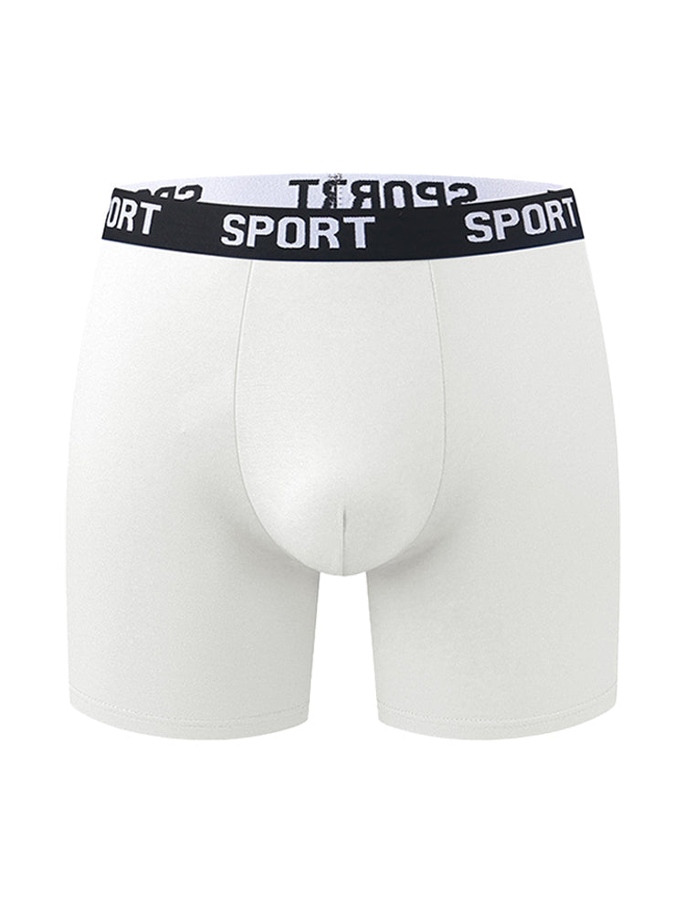 5 Pack Men's Moisture-Wicking Anti-Chafing Sporty Cut Stay-Put Fit Comfort Boxers Briefs | dmunderwear detail image 6