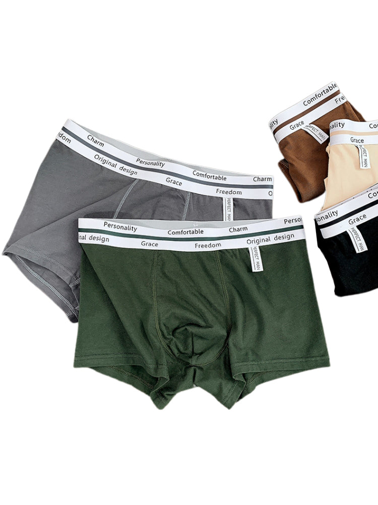 5 Pack Men's Ultra-Soft Antibacterial Cotton Trendy Design Stretchy Trunks | dmunderwear detail image 11