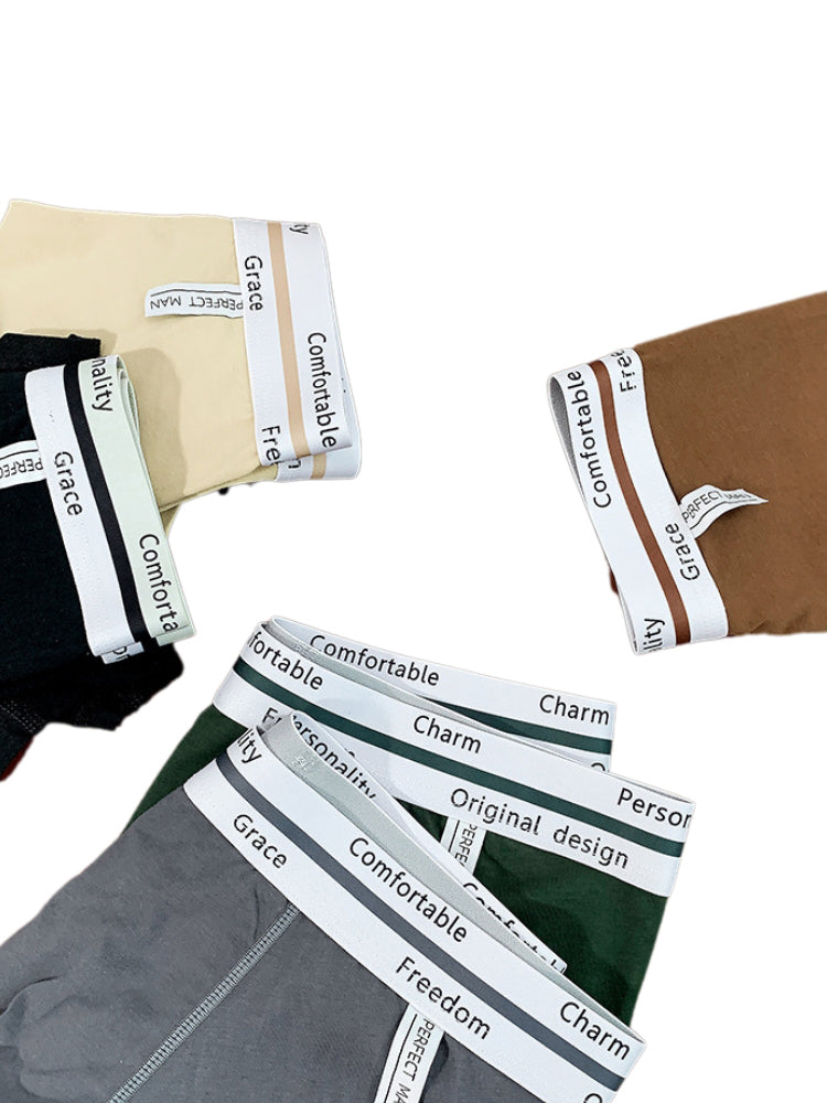 5 Pack Men's Ultra-Soft Antibacterial Cotton Trendy Design Stretchy Trunks | dmunderwear detail image 14