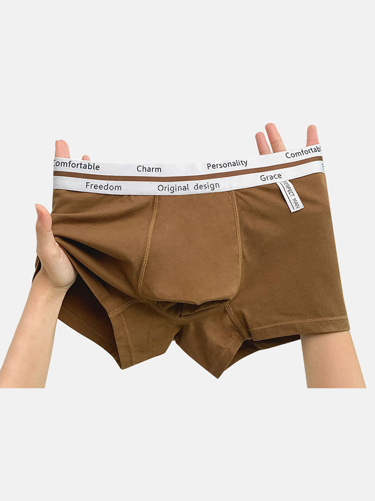 5 Pack Men's Ultra-Soft Antibacterial Cotton Trendy Design Stretchy Trunks | dmunderwear detail image 20