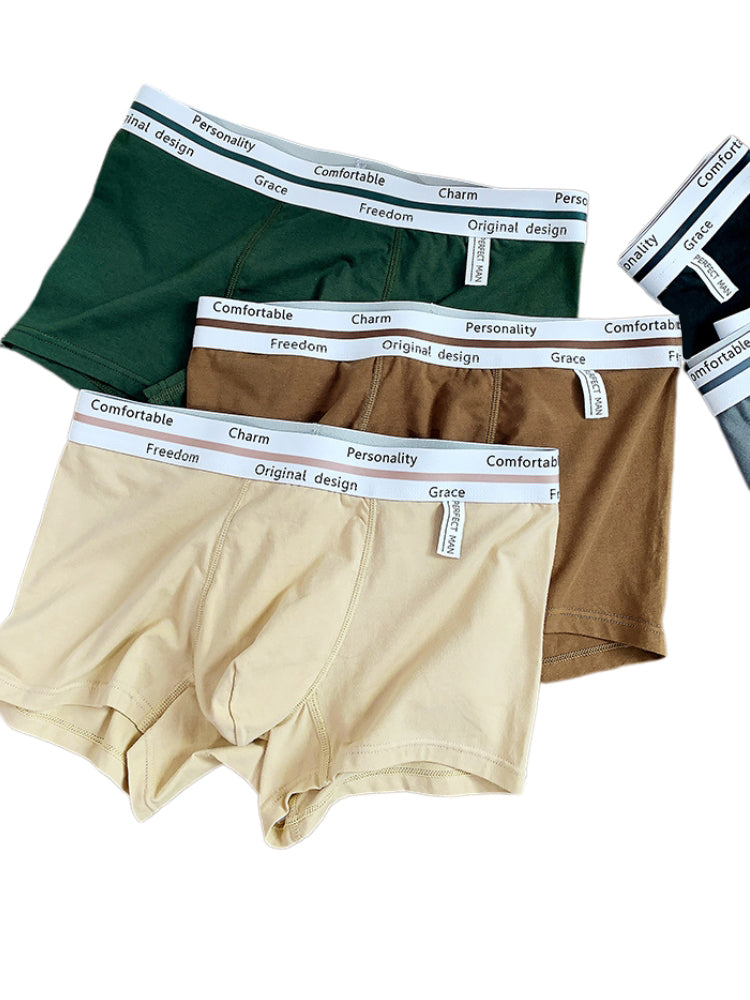5 Pack Men's Ultra-Soft Antibacterial Cotton Trendy Design Stretchy Trunks | dmunderwear detail image 4