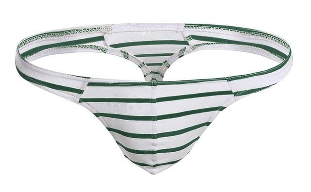 5 Pack Micro Striped Thong | dmunderwear detail image 3