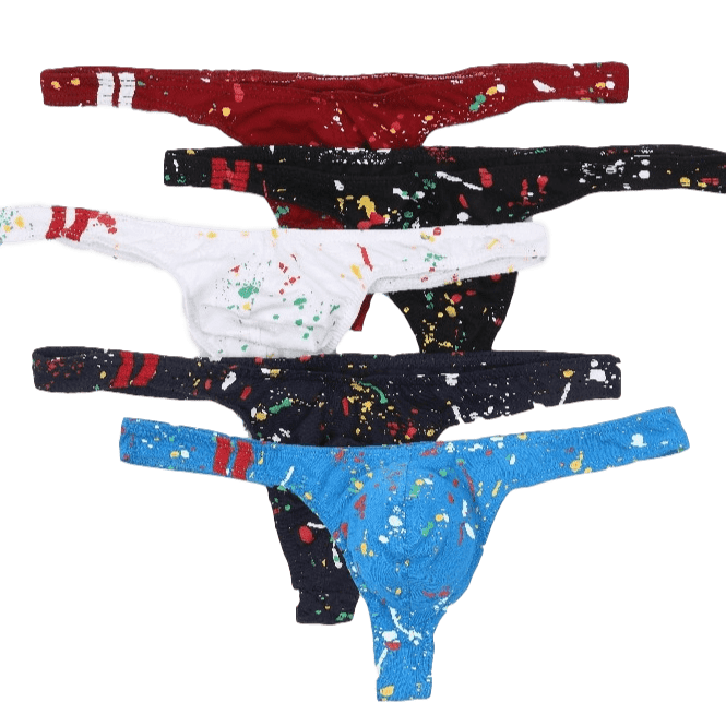 5 Pack Splat Thong | dmunderwear