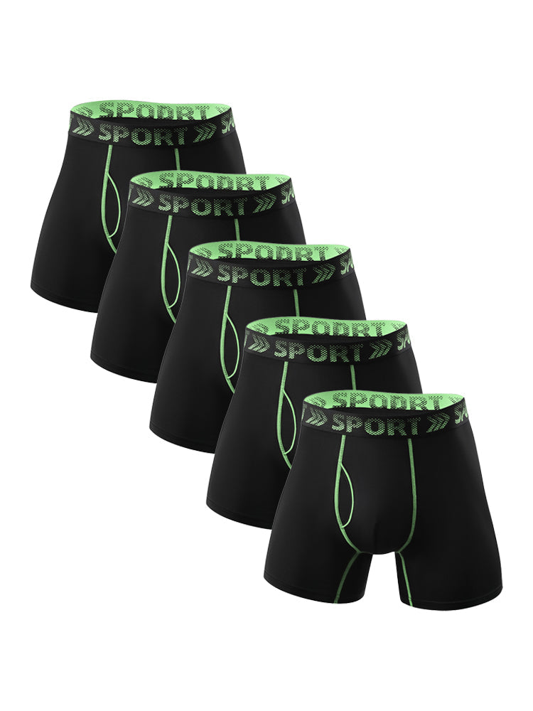 5 Packs of Men's Sports Fitness Training Quick-drying Tight Shorts | dmunderwear detail image 14