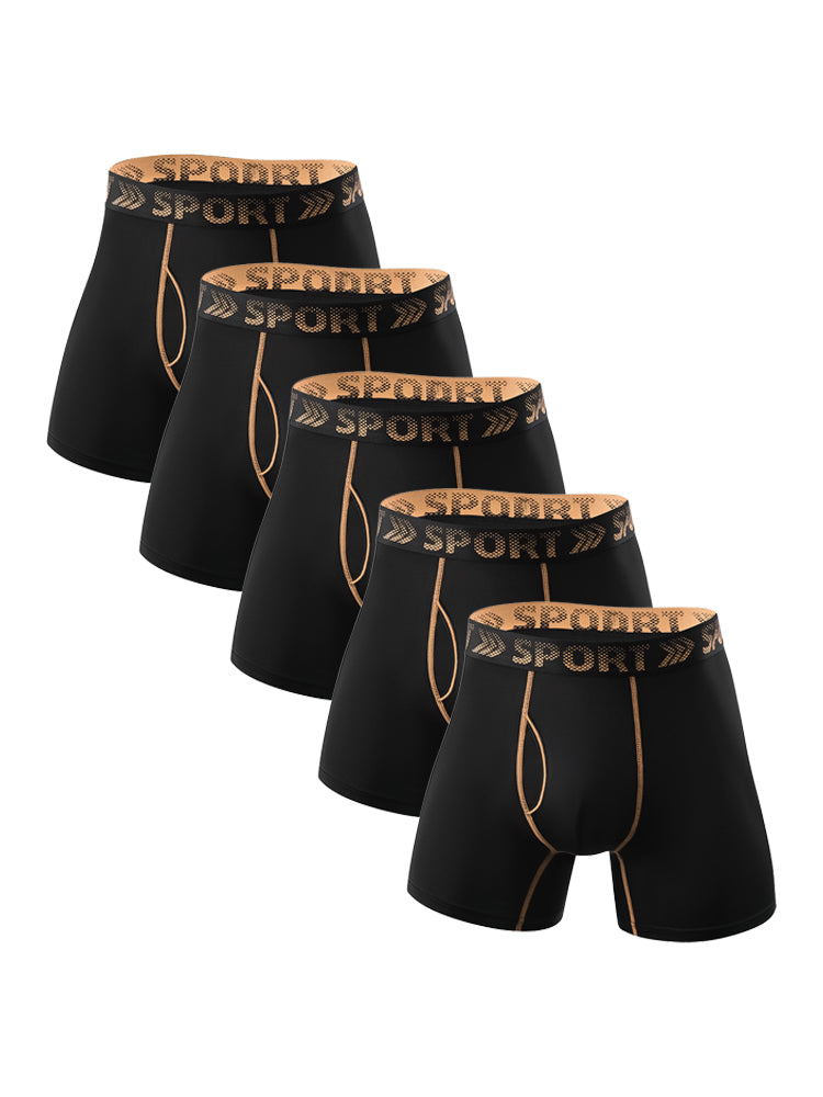 5 Packs of Men's Sports Fitness Training Quick-drying Tight Shorts | dmunderwear detail image 15
