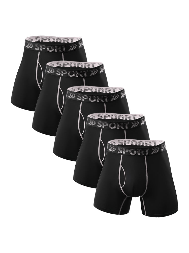 5 Packs of Men's Sports Fitness Training Quick-drying Tight Shorts | dmunderwear detail image 16