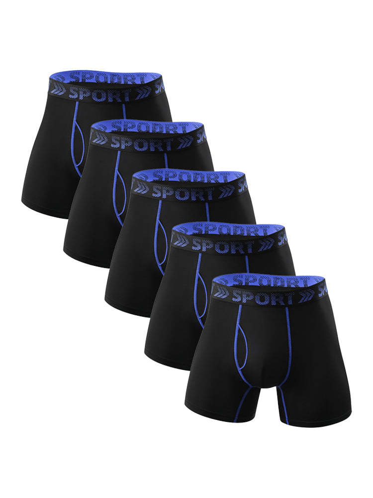 5 Packs of Men's Sports Fitness Training Quick-drying Tight Shorts | dmunderwear detail image 17