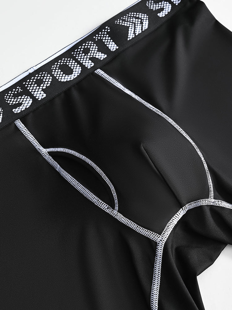 5 Packs of Men's Sports Fitness Training Quick-drying Tight Shorts | dmunderwear detail image 4