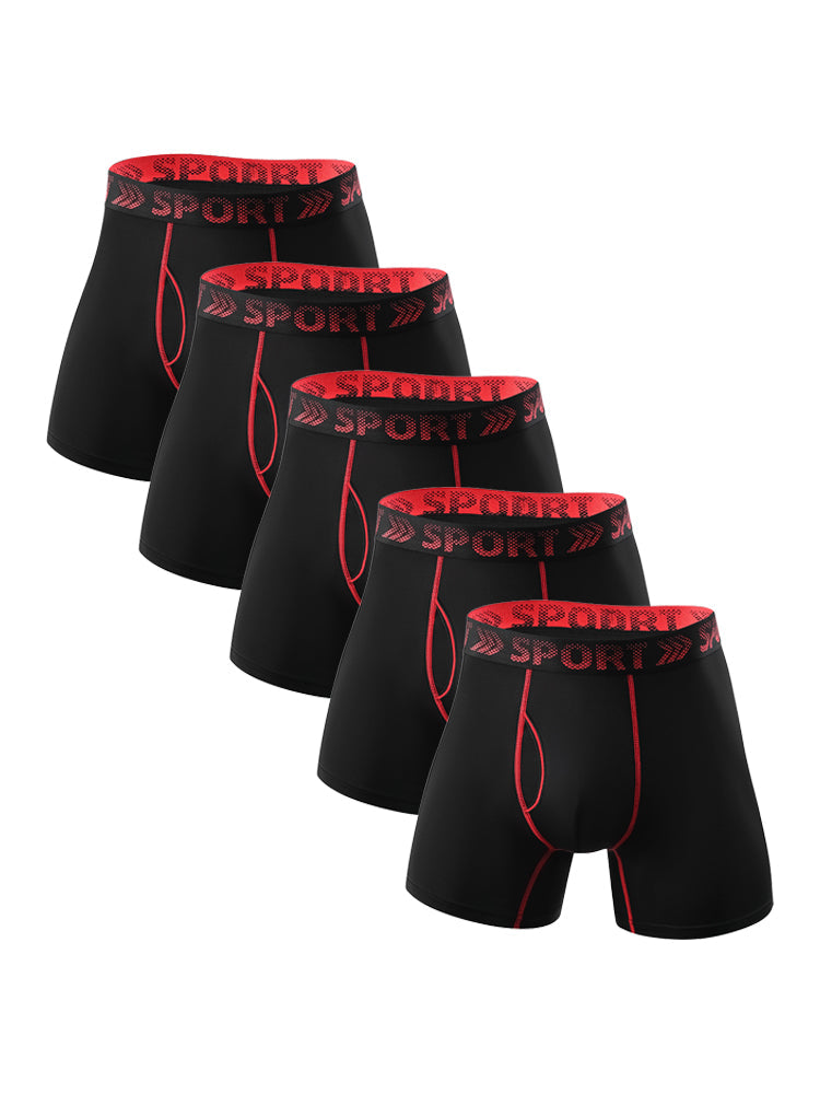 5 Packs of Men's Sports Fitness Training Quick-drying Tight Shorts | dmunderwear detail image 9