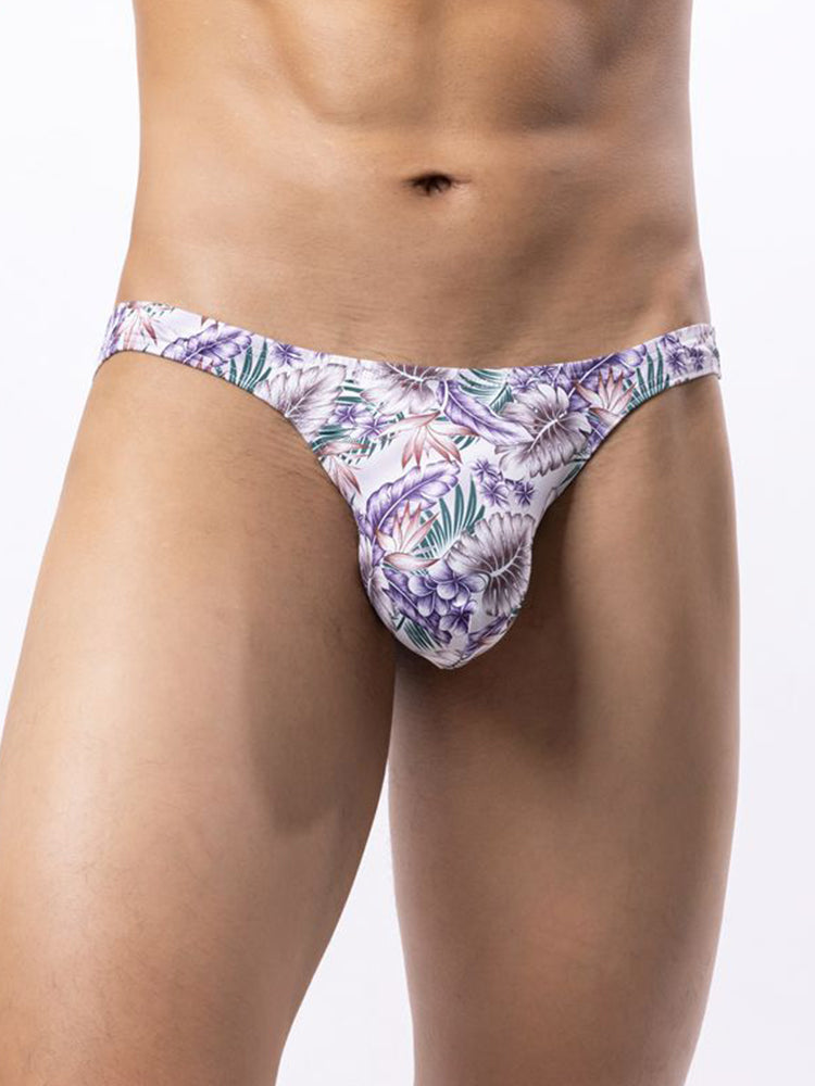 6 Pack Men's Bold Prints Stretch Fit Quick-Dry Sexy Thongs | dmunderwear detail image 14