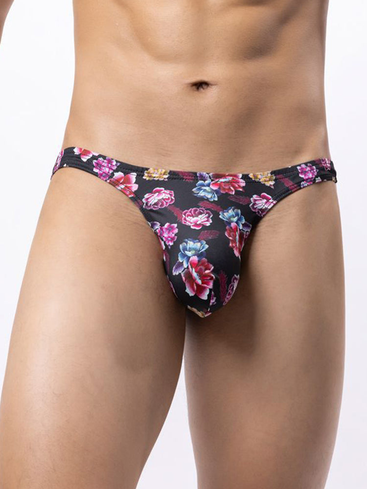 6 Pack Men's Bold Prints Stretch Fit Quick-Dry Sexy Thongs | dmunderwear detail image 15