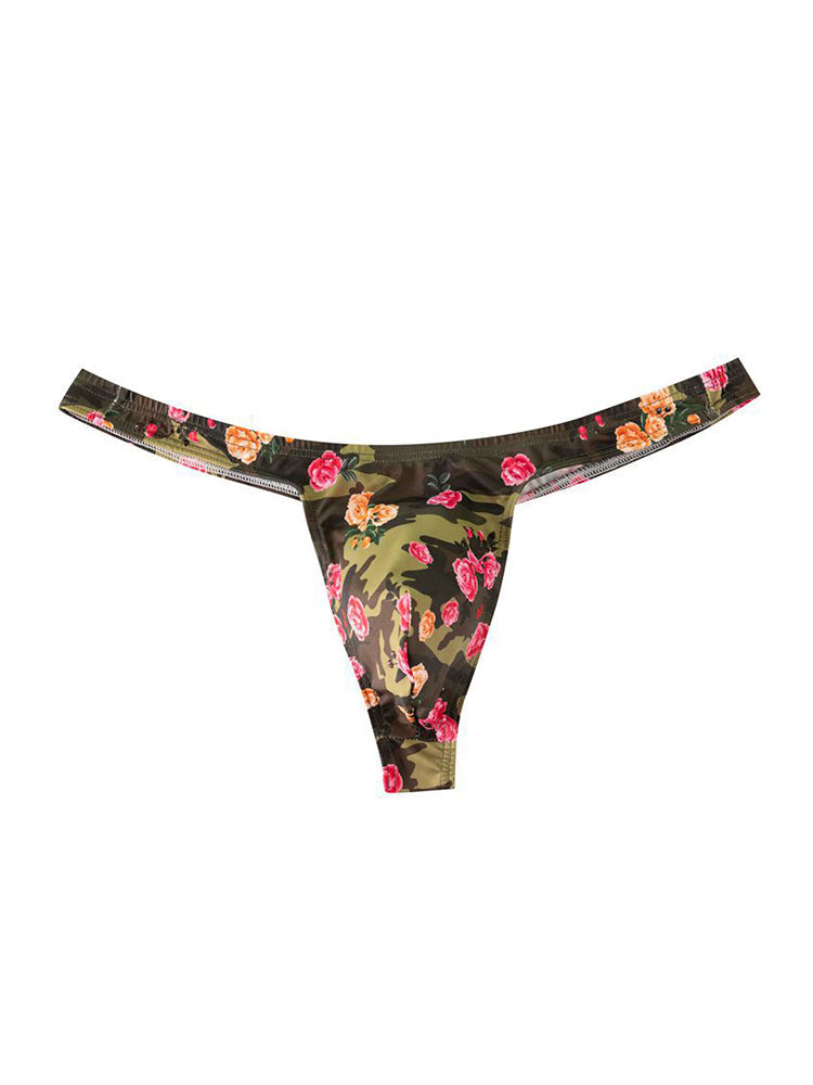 6 Pack Men's Bold Prints Stretch Fit Quick-Dry Sexy Thongs | dmunderwear detail image 18