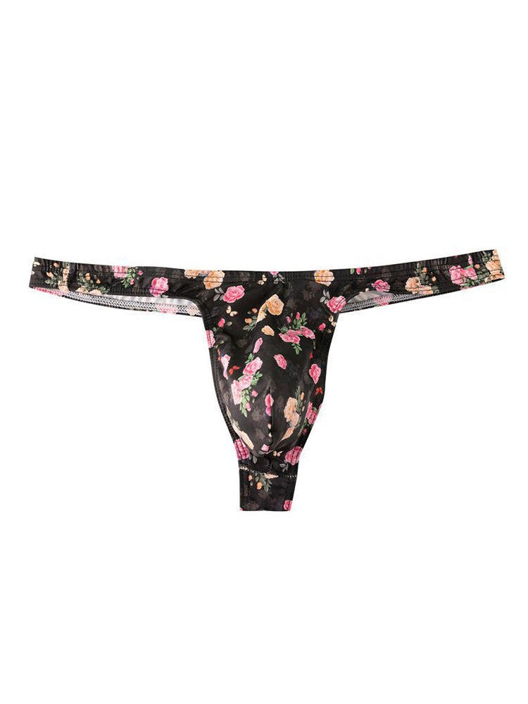 6 Pack Men's Bold Prints Stretch Fit Quick-Dry Sexy Thongs | dmunderwear detail image 19