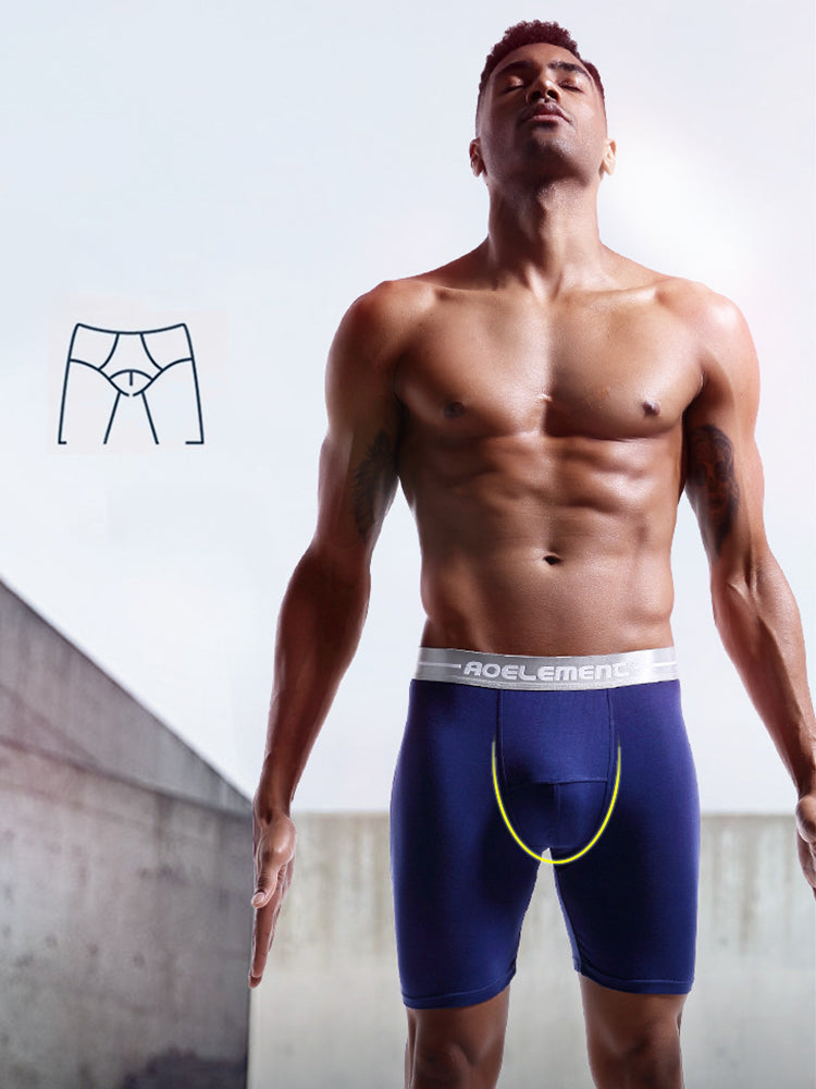3 Pack Men's Performance Anti-Chafe Midway Briefs | dmunderwear detail image 3
