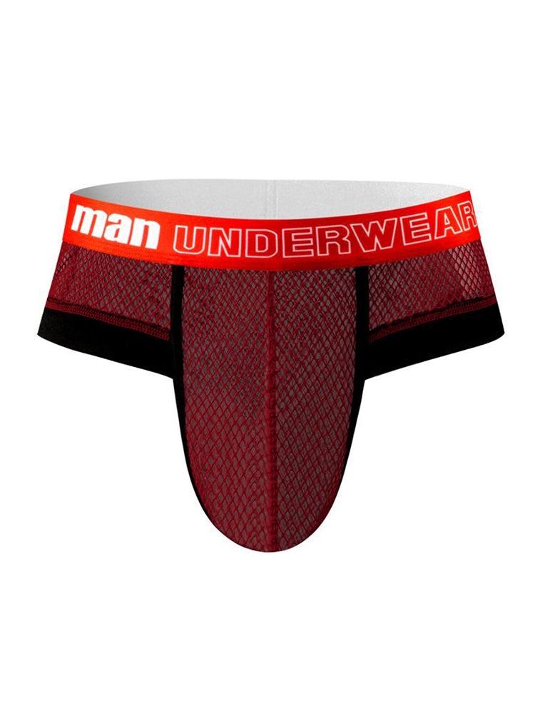 6 Pack Men's Professional Mesh Large Supportive Pouch Breathable Briefs | dmunderwear detail image 10