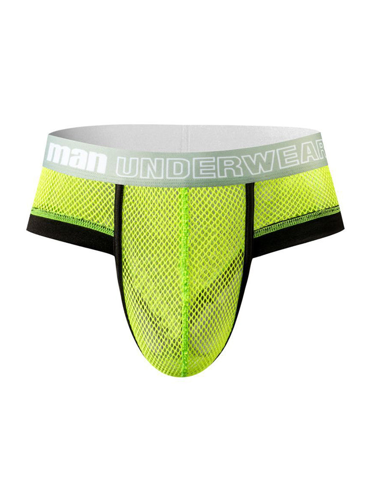 6 Pack Men's Professional Mesh Large Supportive Pouch Breathable Briefs | dmunderwear detail image 11