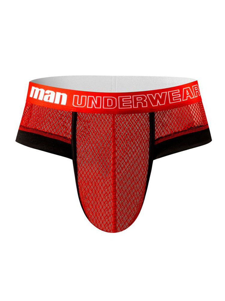 6 Pack Men's Professional Mesh Large Supportive Pouch Breathable Briefs | dmunderwear detail image 12