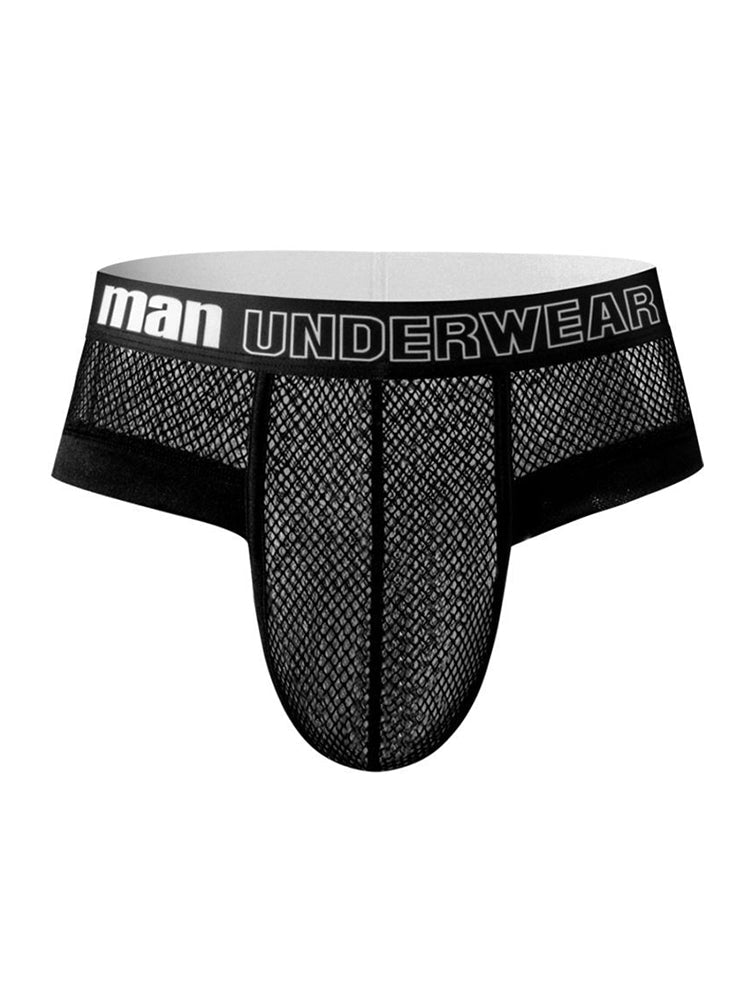 6 Pack Men's Professional Mesh Large Supportive Pouch Breathable Briefs | dmunderwear detail image 8