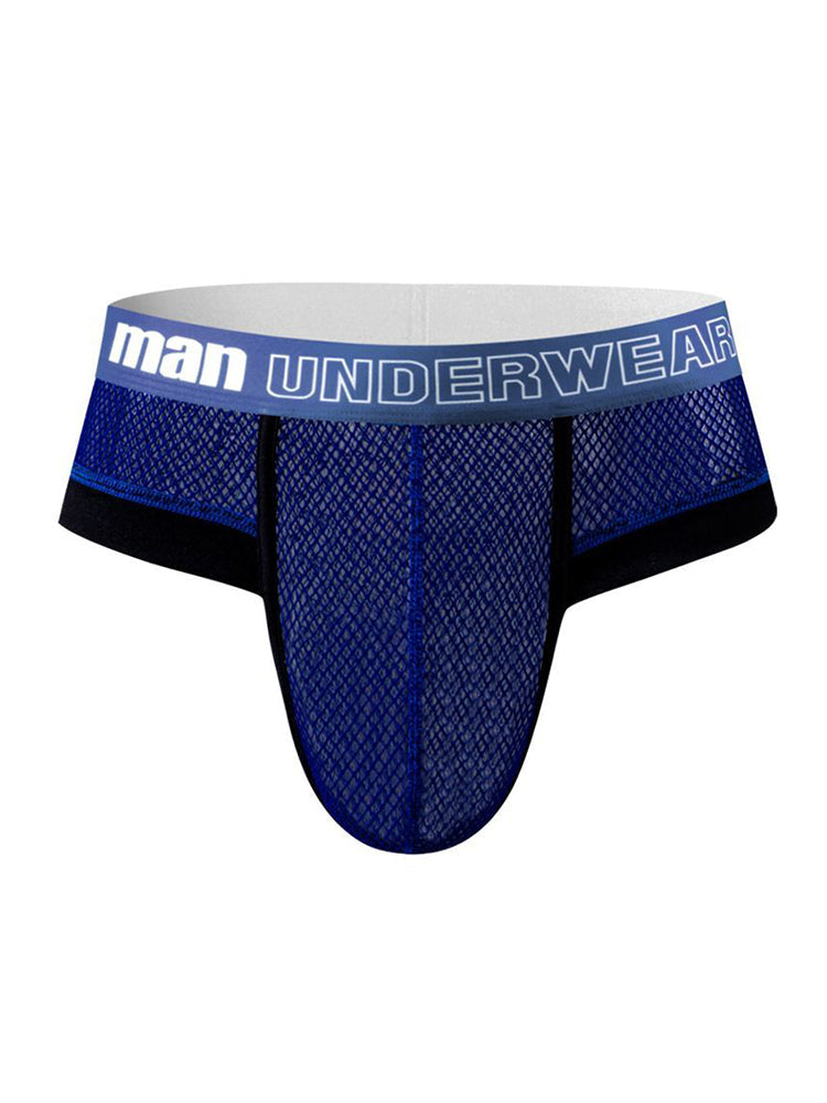 6 Pack Men's Professional Mesh Large Supportive Pouch Breathable Briefs | dmunderwear detail image 9
