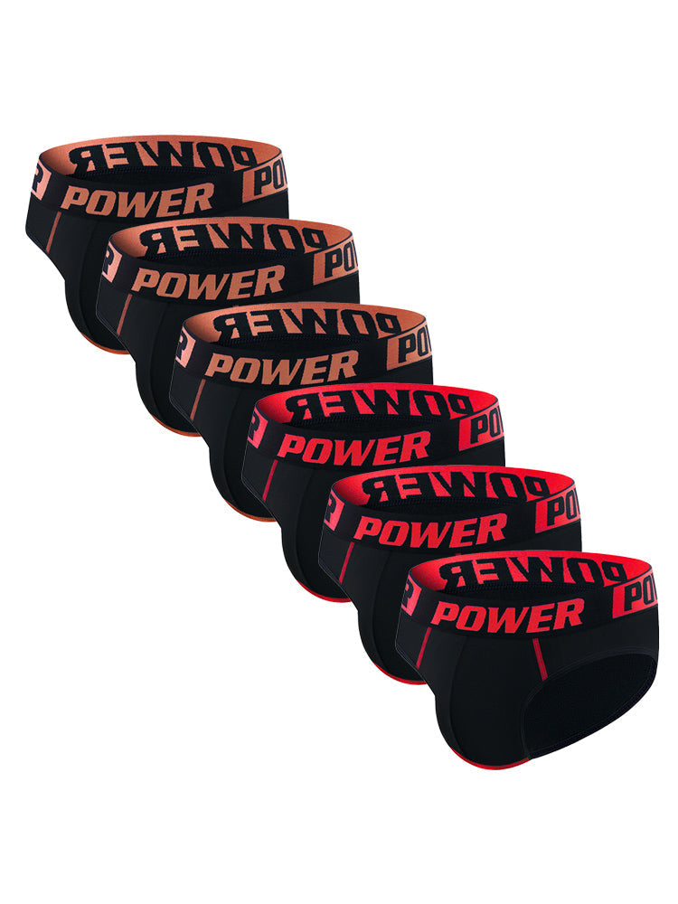 6 Pack Men's Quick-Dry Breathable Stay-Put Fit Soft Briefs | dmunderwear detail image 12