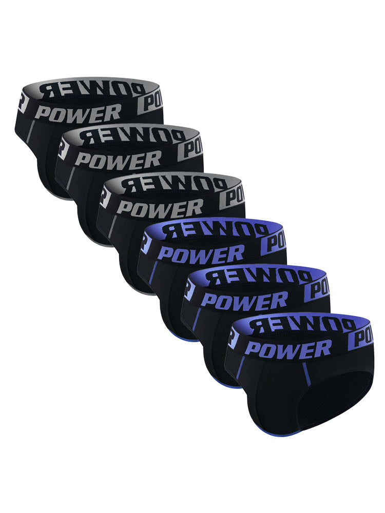 6 Pack Men's Quick-Dry Breathable Stay-Put Fit Soft Briefs | dmunderwear detail image 17