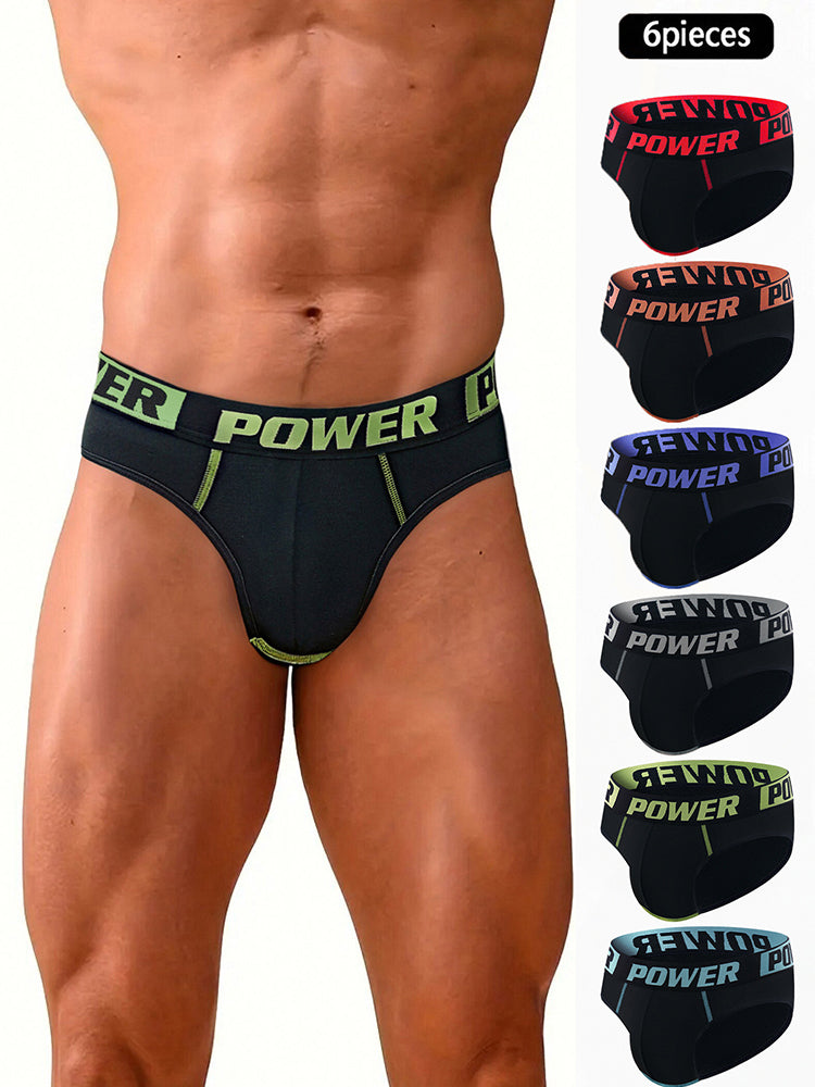 6 Pack Men's Quick-Dry Breathable Stay-Put Fit Soft Briefs | dmunderwear detail image 18