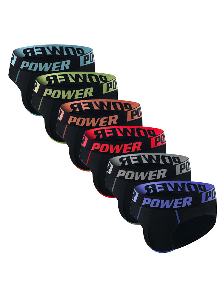 6 Pack Men's Quick-Dry Breathable Stay-Put Fit Soft Briefs | dmunderwear detail image 2