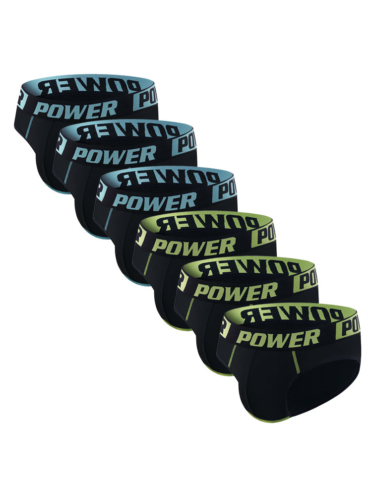 6 Pack Men's Quick-Dry Breathable Stay-Put Fit Soft Briefs | dmunderwear detail image 7