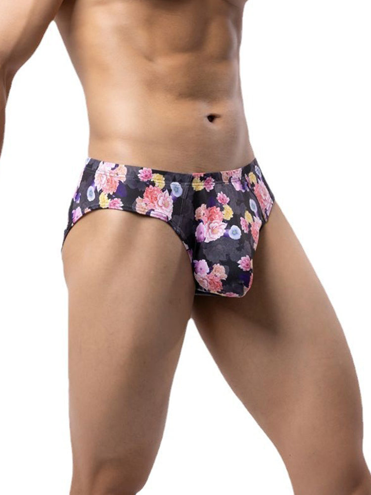 6 Pack Men's Sexy Bold Prints Odor-Control Stay-Put Fit Briefs | dmunderwear detail image 11