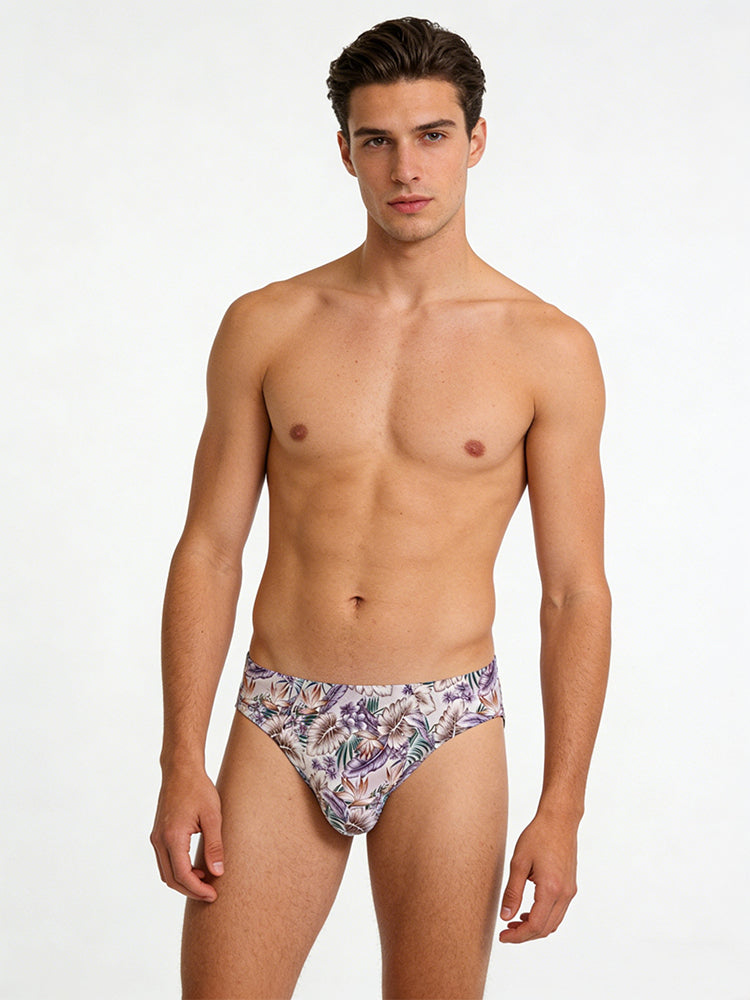 6 Pack Men's Sexy Bold Prints Odor-Control Stay-Put Fit Briefs | dmunderwear detail image 3