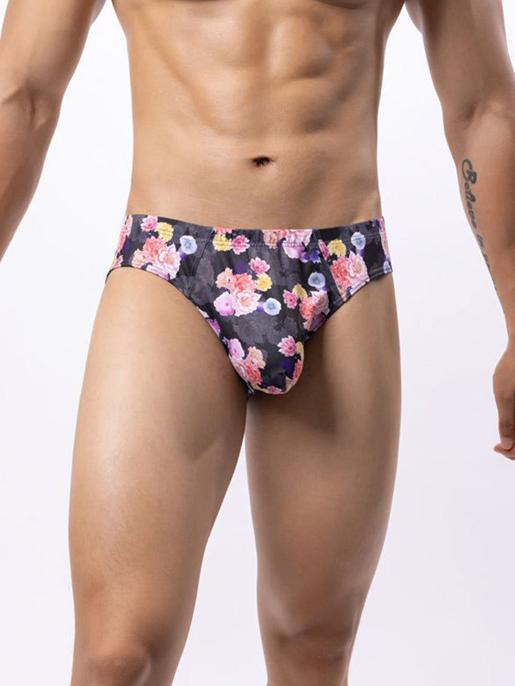 6 Pack Men's Sexy Bold Prints Odor-Control Stay-Put Fit Briefs | dmunderwear detail image 9
