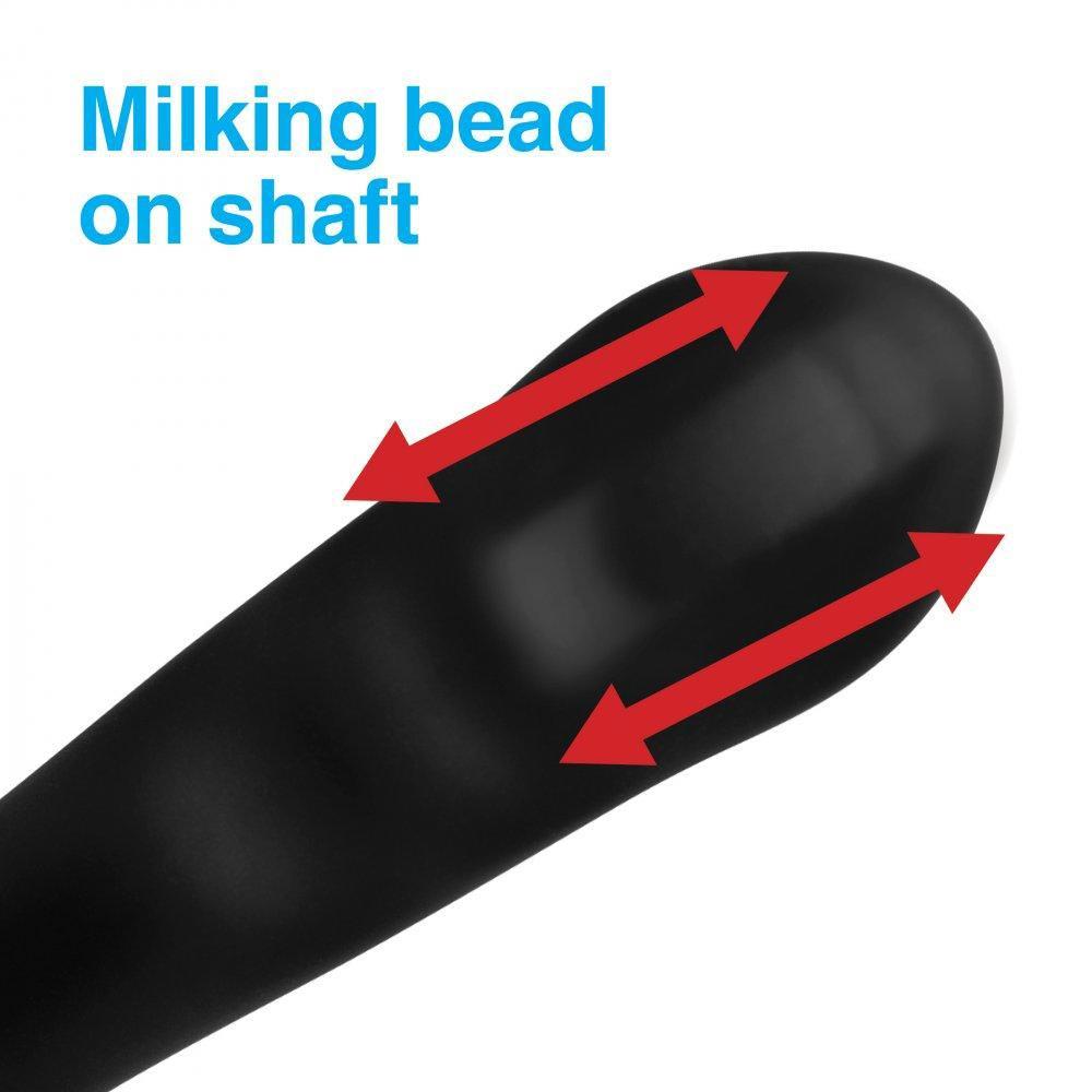 7X P-Milker Silicone Prostate Stimulator with Milking Bead | dmunderwear product image 6