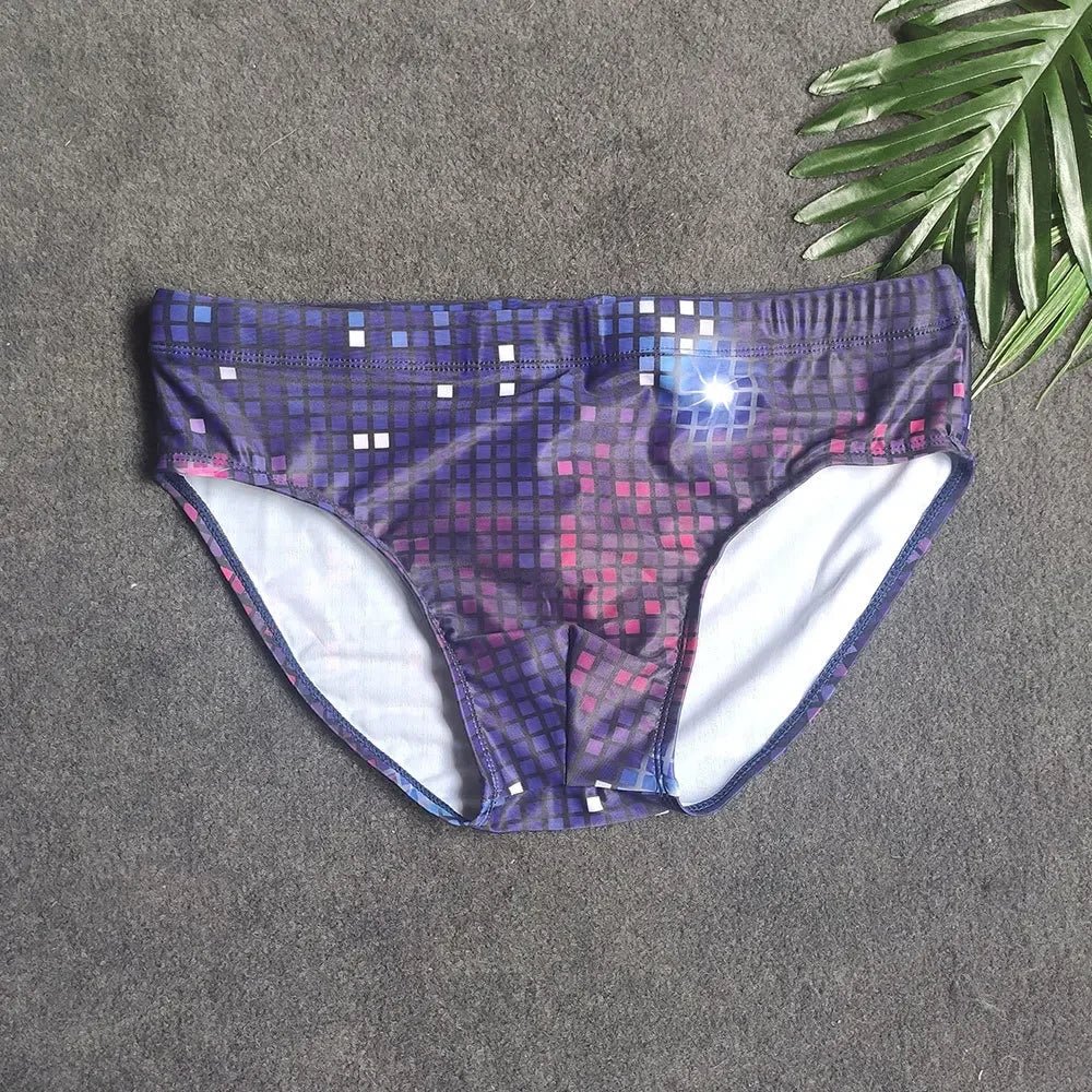 8-bit Cosmic Swim Briefs | dmunderwear detail image 6