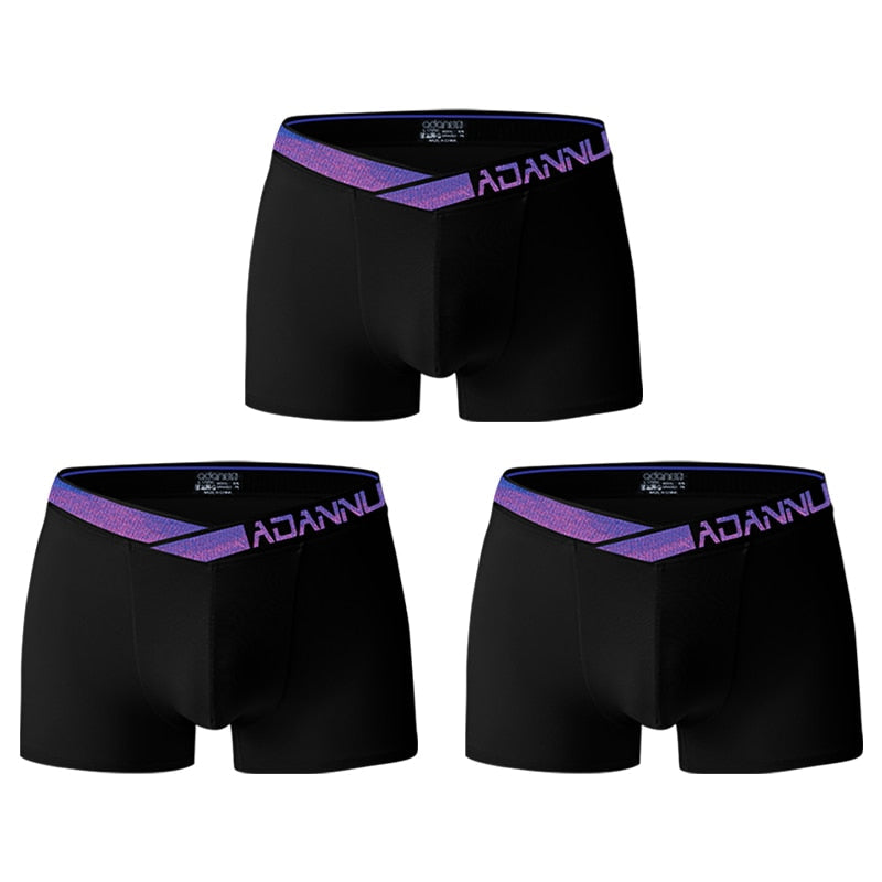ADANNU Blue Classic Boxers (3 Pack) | dmunderwear detail image 11