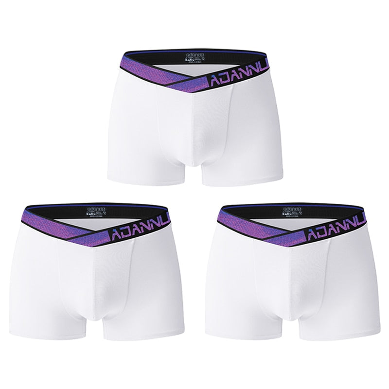 ADANNU Blue Classic Boxers (3 Pack) | dmunderwear detail image 12