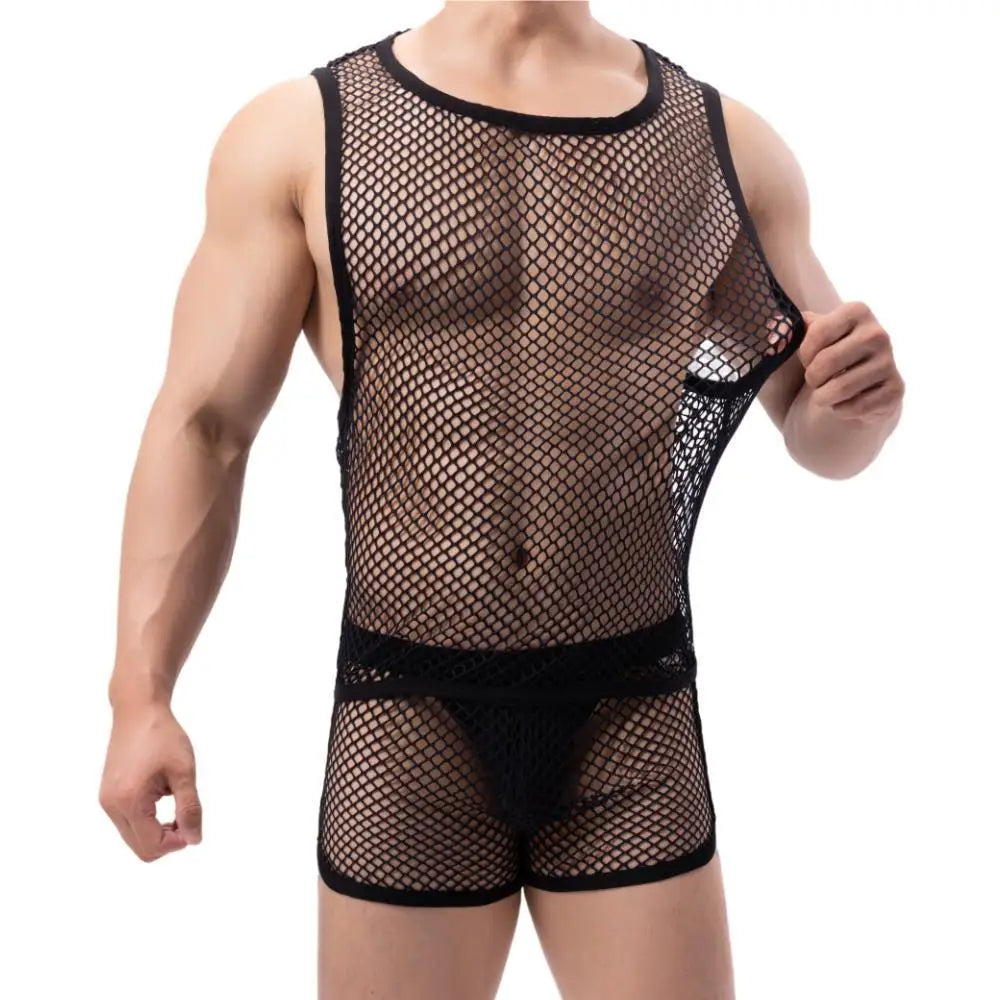 Afterparty Mesh Tanktop | dmunderwear detail image 10