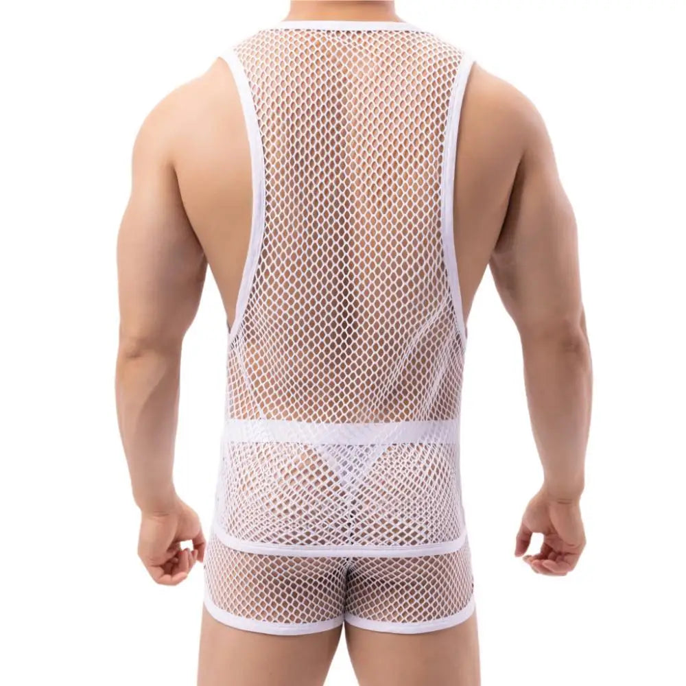 Afterparty Mesh Tanktop | dmunderwear detail image 11