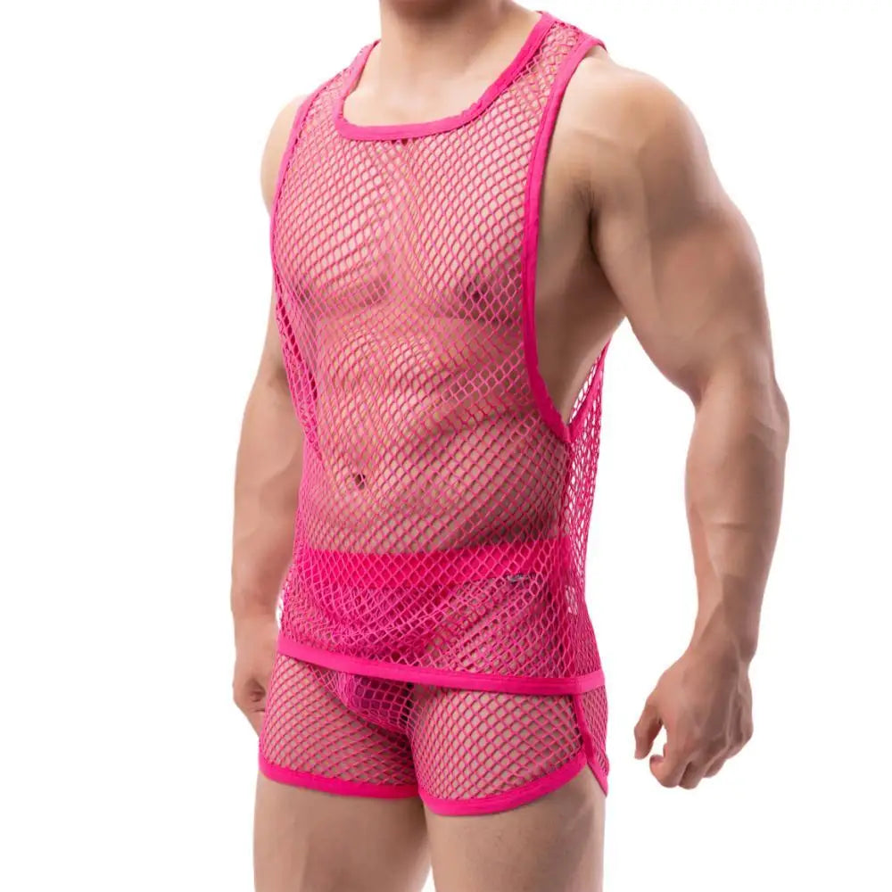 Afterparty Mesh Tanktop | dmunderwear detail image 14