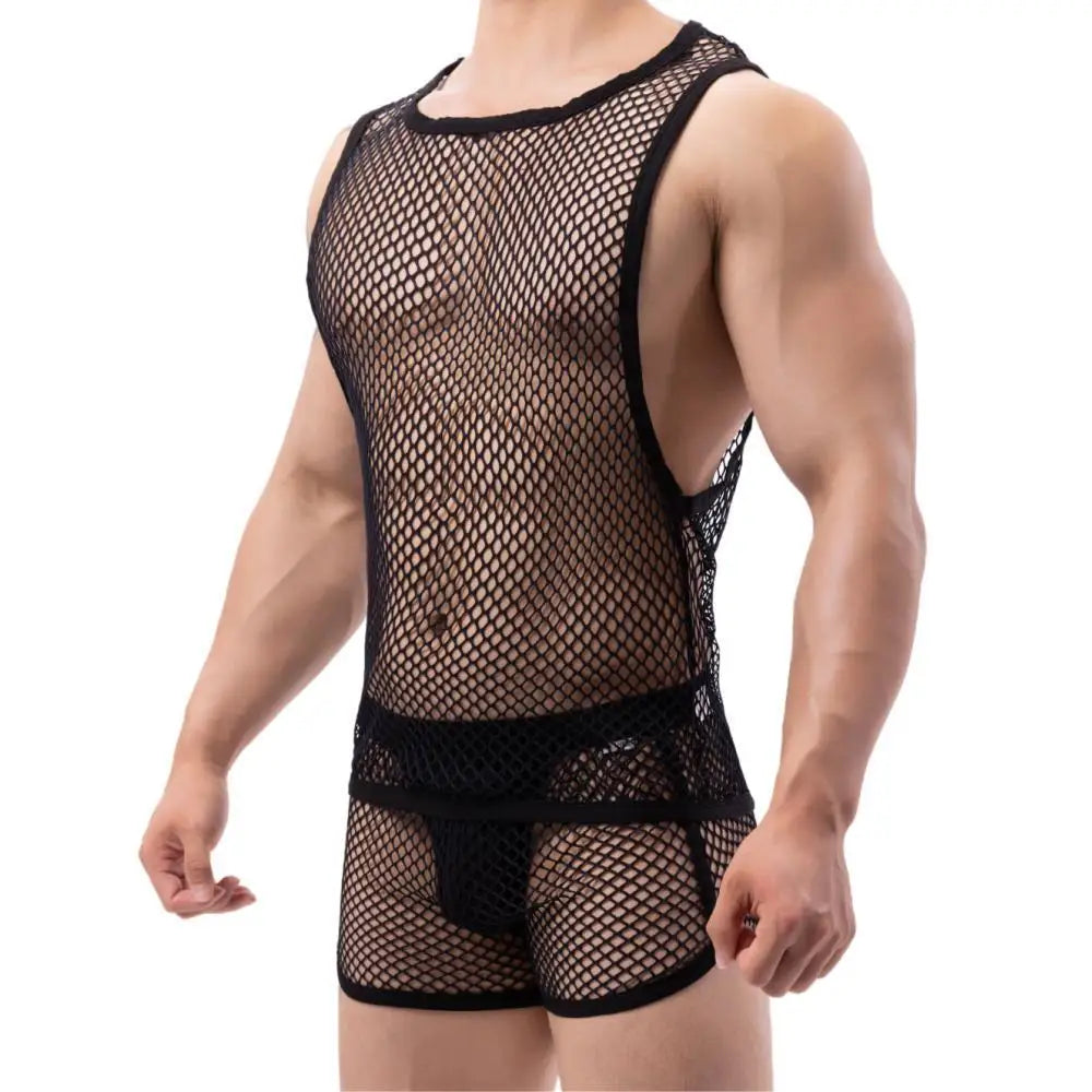 Afterparty Mesh Tanktop | dmunderwear detail image 15