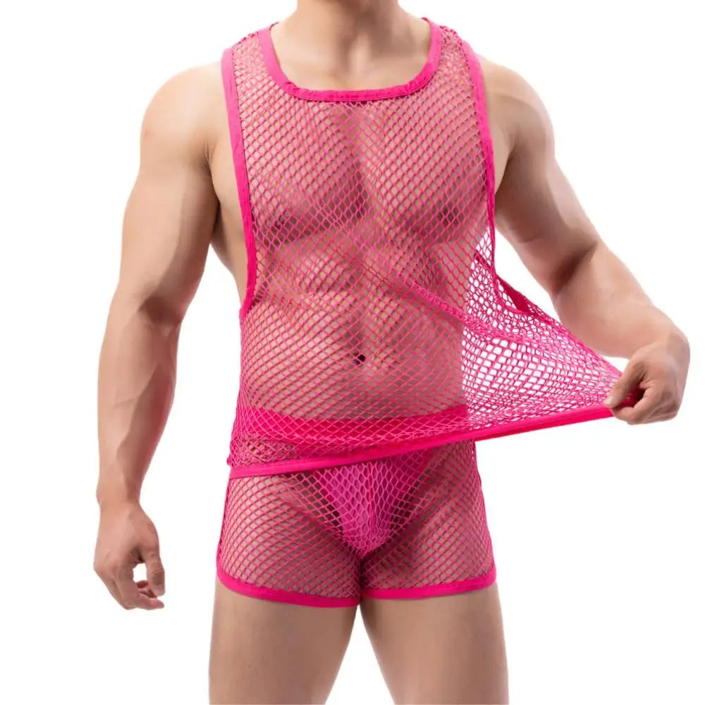 Afterparty Mesh Tanktop | dmunderwear detail image 17