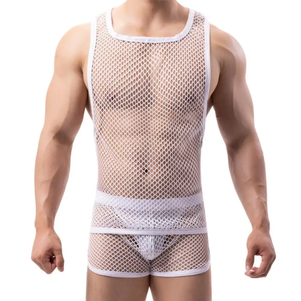 Afterparty Mesh Tanktop | dmunderwear detail image 6