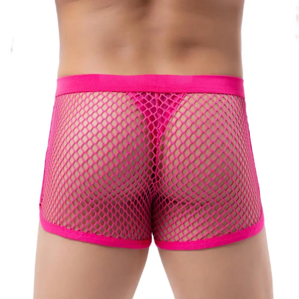Afterparty Mesh Thong Shorts | dmunderwear detail image 15