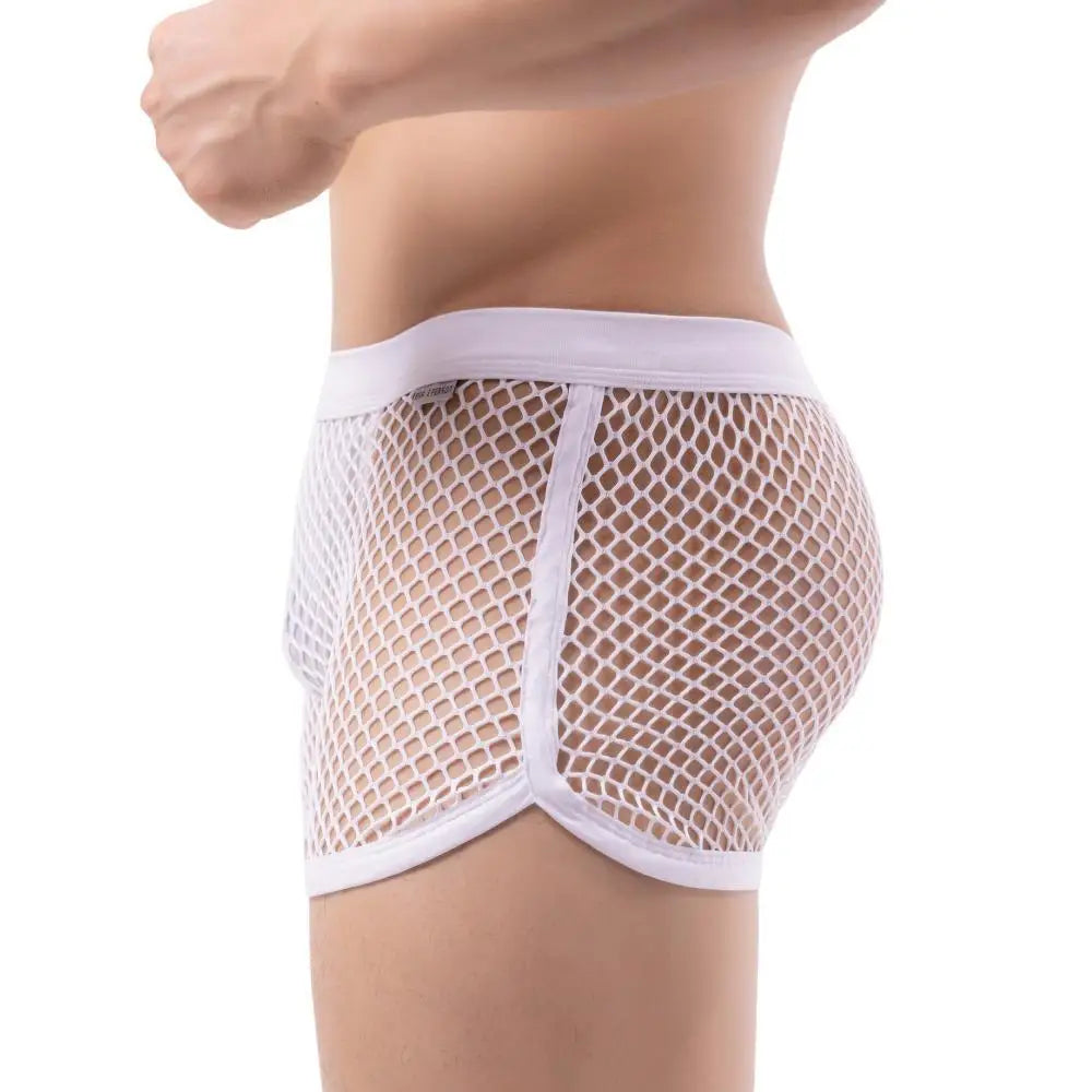 Afterparty Mesh Thong Shorts | dmunderwear detail image 17